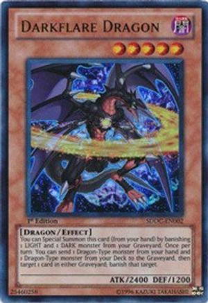Darkflare Dragon (SDDC-EN002) - Structure Deck: Dragons Collide 1st Edition - Premium Yugioh Single from Konami - Just $0.11! Shop now at Game Crave Tournament Store