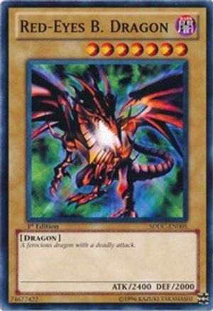 Red-Eyes B. Dragon (SDDC-EN005) - Structure Deck: Dragons Collide Unlimited - Premium Yugioh Single from Konami - Just $0.27! Shop now at Game Crave Tournament Store