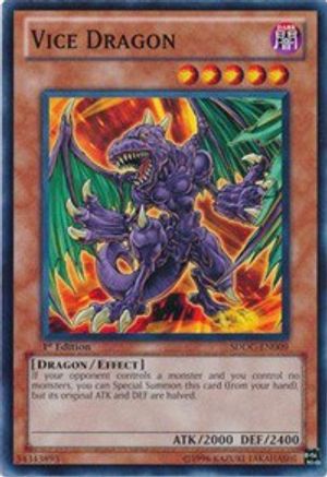 Vice Dragon (SDDC-EN009) - Structure Deck: Dragons Collide 1st Edition - Premium Yugioh Single from Konami - Just $0.25! Shop now at Game Crave Tournament Store