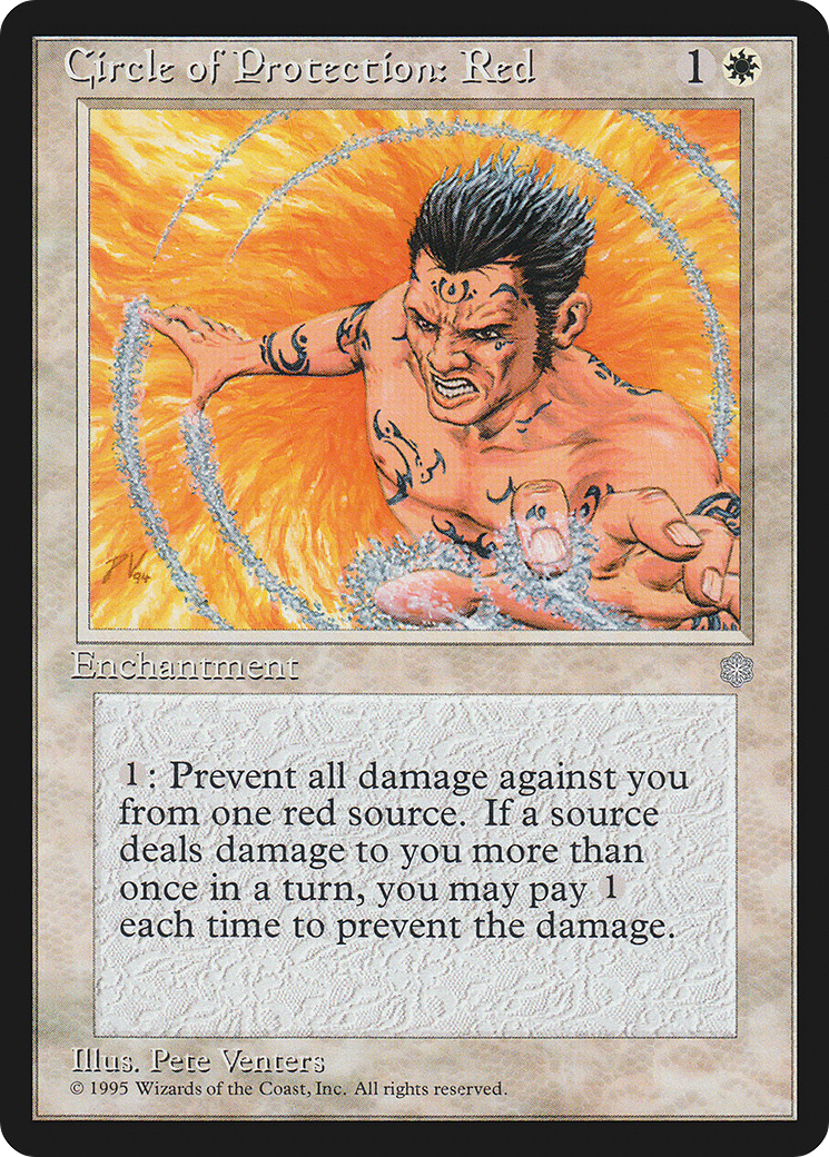 Circle of Protection: Red (ICE-015) - Ice Age - Premium MTG Single from Wizards of the Coast - Just $0.08! Shop now at Game Crave Tournament Store