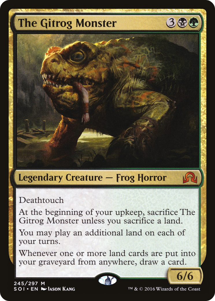 The Gitrog Monster (SOI-245) - Shadows over Innistrad Foil - Premium MTG Single from Wizards of the Coast - Just $1.61! Shop now at Game Crave Tournament Store