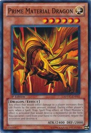 Prime Material Dragon (SDDC-EN011) - Structure Deck: Dragons Collide 1st Edition - Premium Yugioh Single from Konami - Just $0.15! Shop now at Game Crave Tournament Store