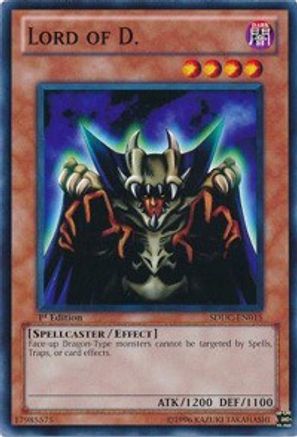 Lord of D. (SDDC-EN015) - Structure Deck: Dragons Collide 1st Edition - Premium Yugioh Single from Konami - Just $0.35! Shop now at Game Crave Tournament Store