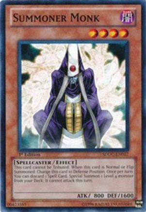 Summoner Monk (SDDC-EN017) - Structure Deck: Dragons Collide Unlimited - Premium Yugioh Single from Konami - Just $0.08! Shop now at Game Crave Tournament Store