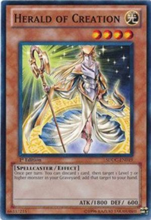 Herald of Creation (SDDC-EN019) - Structure Deck: Dragons Collide 1st Edition - Premium Yugioh Single from Konami - Just $0.25! Shop now at Game Crave Tournament Store