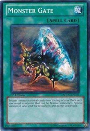 Monster Gate (SDDC-EN032) - Structure Deck: Dragons Collide Unlimited - Premium Yugioh Single from Konami - Just $0.08! Shop now at Game Crave Tournament Store