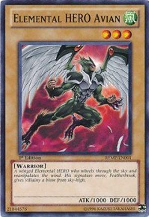 Elemental HERO Avian (RYMP-EN001) - Ra Yellow Mega Pack 1st Edition - Premium Yugioh Single from Konami - Just $0.67! Shop now at Game Crave Tournament Store