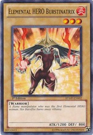 Elemental HERO Burstinatrix (RYMP-EN002) - Ra Yellow Mega Pack 1st Edition - Premium Yugioh Single from Konami - Just $0.65! Shop now at Game Crave Tournament Store