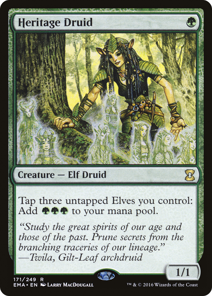 Heritage Druid (EMA-171) - Eternal Masters - Premium MTG Single from Wizards of the Coast - Just $0.73! Shop now at Game Crave Tournament Store
