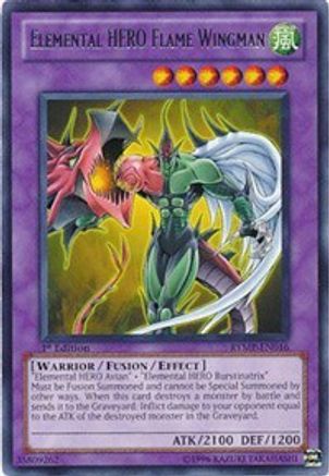 Elemental HERO Flame Wingman (RYMP-EN016) - Ra Yellow Mega Pack Unlimited - Premium Yugioh Single from Konami - Just $1.28! Shop now at Game Crave Tournament Store