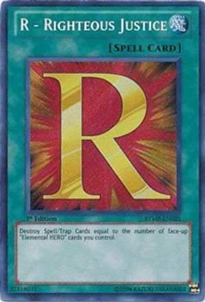 R - Righteous Justice (RYMP-EN025) - Ra Yellow Mega Pack Unlimited - Premium Yugioh Single from Konami - Just $0.53! Shop now at Game Crave Tournament Store