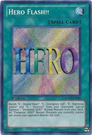 Hero Flash!! (RYMP-EN027) - Ra Yellow Mega Pack Unlimited - Premium Yugioh Single from Konami - Just $0.52! Shop now at Game Crave Tournament Store