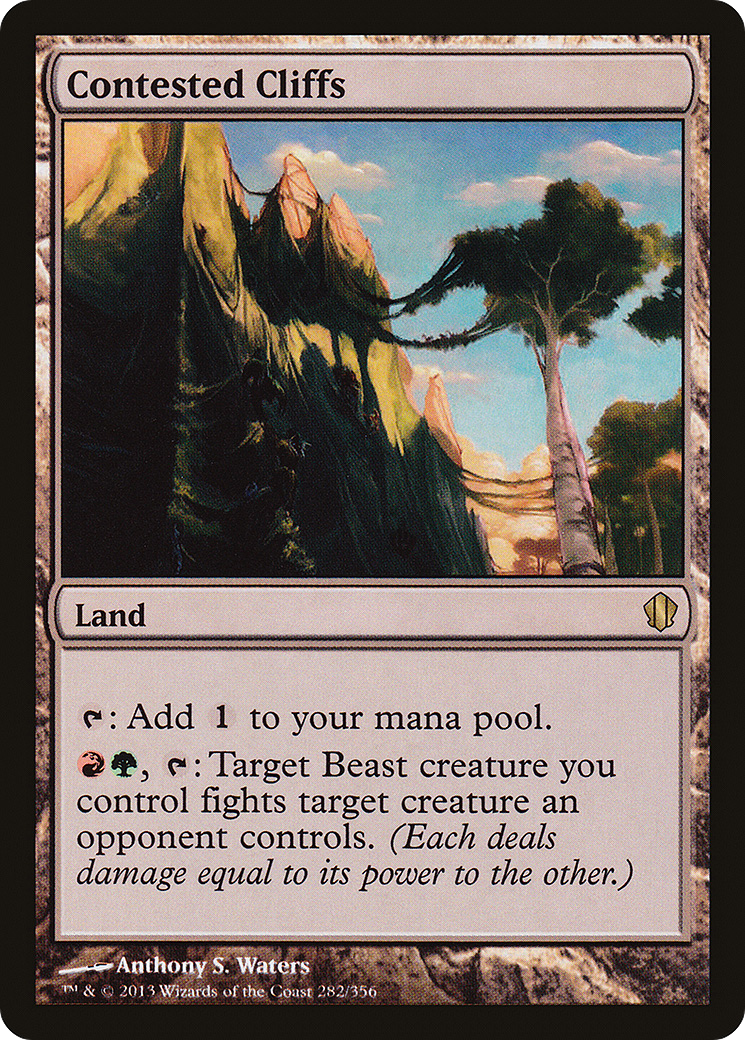 Contested Cliffs (C13-282) - Commander 2013 - Premium MTG Single from Wizards of the Coast - Just $0.14! Shop now at Game Crave Tournament Store