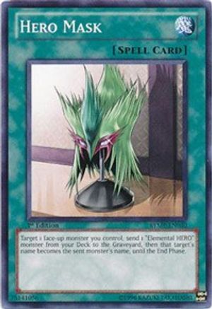 Hero Mask (RYMP-EN030) - Ra Yellow Mega Pack 1st Edition - Premium Yugioh Single from Konami - Just $0.08! Shop now at Game Crave Tournament Store