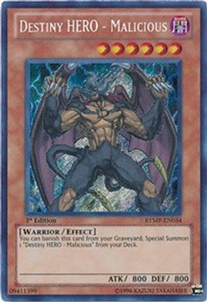 Destiny HERO - Malicious (RYMP-EN034) - Ra Yellow Mega Pack Unlimited - Premium Yugioh Single from Konami - Just $4.44! Shop now at Game Crave Tournament Store