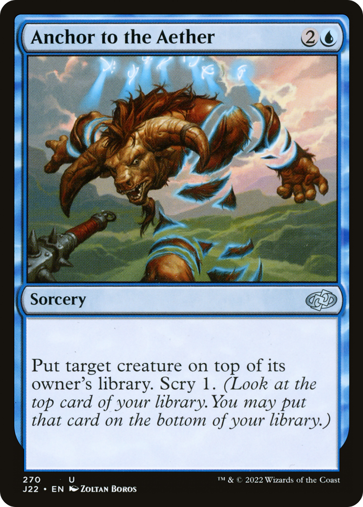 Anchor to the Aether (J22-270) - Jumpstart 2022 - Premium MTG Single from Wizards of the Coast - Just $0.25! Shop now at Game Crave Tournament Store