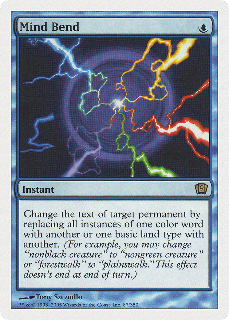 Mind Bend (9ED-087) - Ninth Edition - Premium MTG Single from Wizards of the Coast - Just $0.81! Shop now at Game Crave Tournament Store