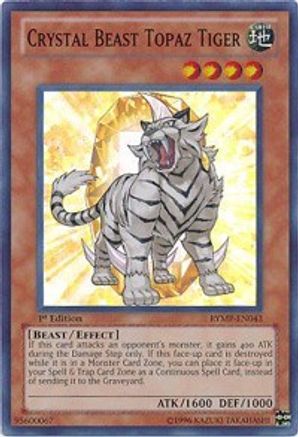 Crystal Beast Topaz Tiger (RYMP-EN043) - Ra Yellow Mega Pack 1st Edition - Premium Yugioh Single from Konami - Just $0.34! Shop now at Game Crave Tournament Store