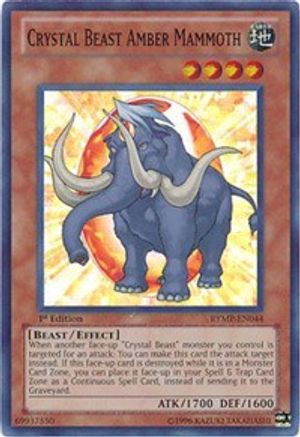 Crystal Beast Amber Mammoth (RYMP-EN044) - Ra Yellow Mega Pack Unlimited - Premium Yugioh Single from Konami - Just $0.28! Shop now at Game Crave Tournament Store