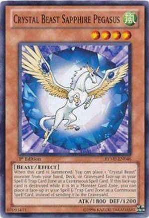 Crystal Beast Sapphire Pegasus (RYMP-EN046) - Ra Yellow Mega Pack 1st Edition - Premium Yugioh Single from Konami - Just $0.25! Shop now at Game Crave Tournament Store