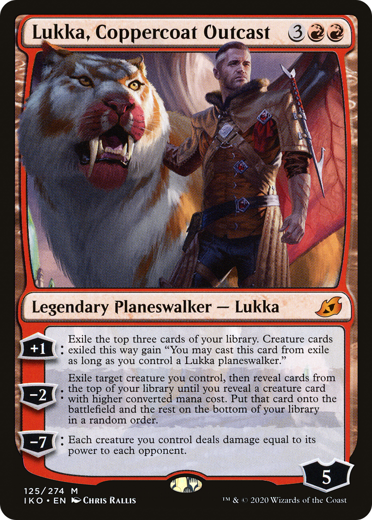 Lukka, Coppercoat Outcast (IKO-125) - Ikoria: Lair of Behemoths - Premium MTG Single from Wizards of the Coast - Just $0.13! Shop now at Game Crave Tournament Store