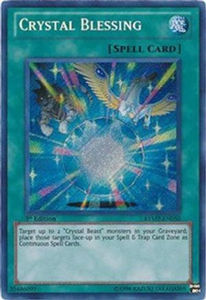 Crystal Blessing (RYMP-EN050) - Ra Yellow Mega Pack Unlimited - Premium Yugioh Single from Konami - Just $0.46! Shop now at Game Crave Tournament Store