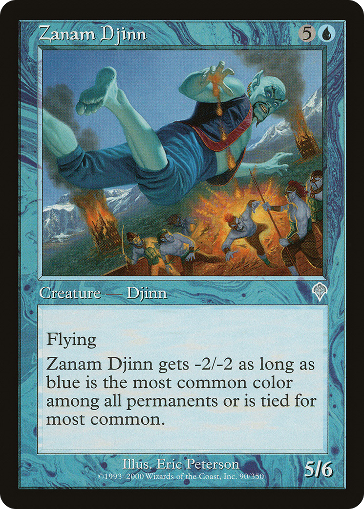 Zanam Djinn (INV-090) - Invasion Foil - Premium MTG Single from Wizards of the Coast - Just $0.08! Shop now at Game Crave Tournament Store
