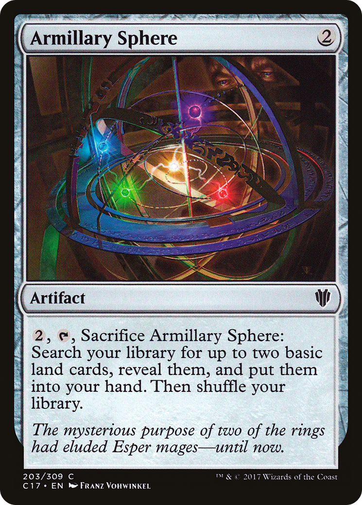 Armillary Sphere (C17-203) - Commander 2017 - Premium MTG Single from Wizards of the Coast - Just $0.08! Shop now at Game Crave Tournament Store