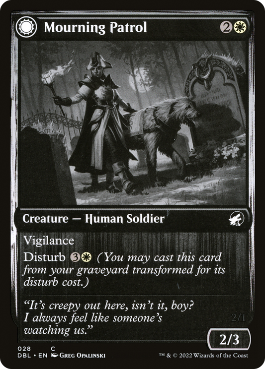 Mourning Patrol // Morning Apparition (DBL-028) - Innistrad: Double Feature: (Double Faced Transform) - Premium MTG Single from Wizards of the Coast - Just $0.08! Shop now at Game Crave Tournament Store