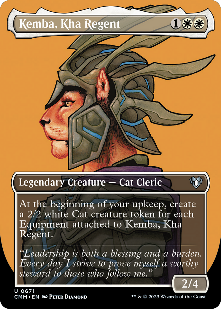 Kemba, Kha Regent (CMM-671) - Commander Masters (Borderless) Foil - Premium MTG Single from Wizards of the Coast - Just $0.08! Shop now at Game Crave Tournament Store