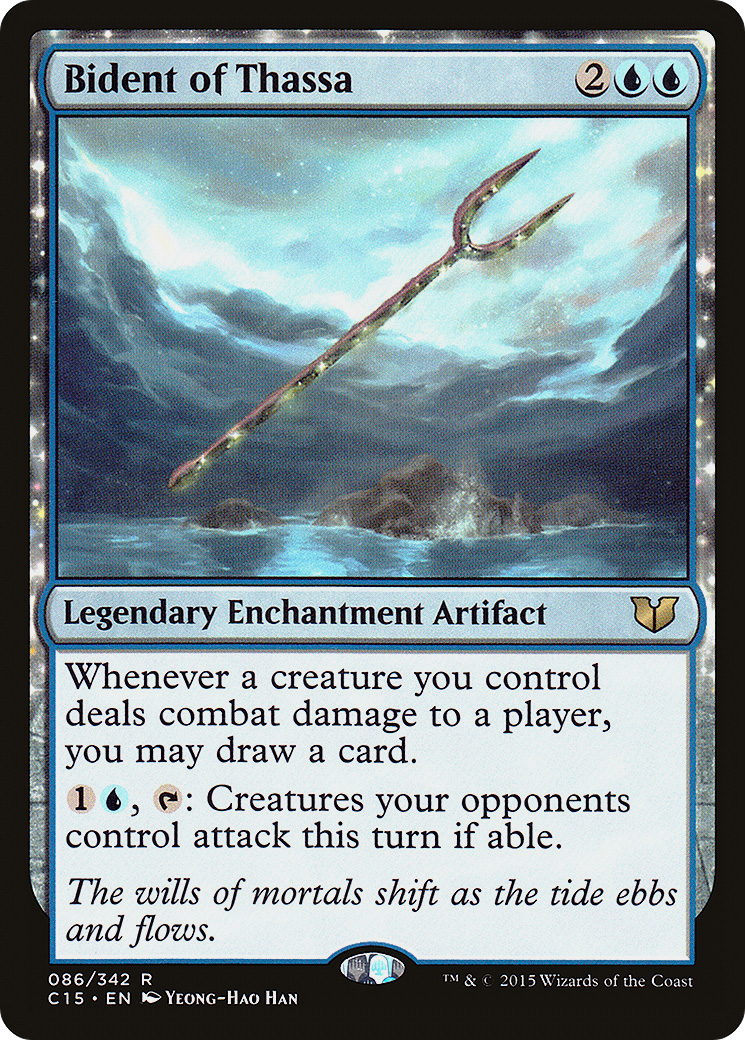 Bident of Thassa (C15-086) - Commander 2015: (nyxtouched) - Premium MTG Single from Wizards of the Coast - Just $0.29! Shop now at Game Crave Tournament Store