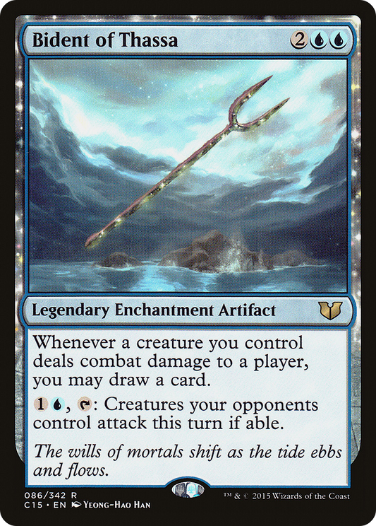 Bident of Thassa (C15-086) - Commander 2015: (nyxtouched) - Premium MTG Single from Wizards of the Coast - Just $0.29! Shop now at Game Crave Tournament Store