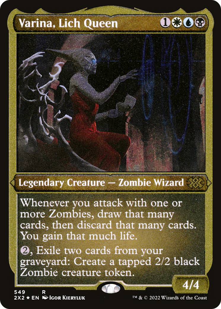Varina, Lich Queen (2X2-549) - Double Masters 2022 Etched Foil - Premium MTG Single from Wizards of the Coast - Just $5.85! Shop now at Game Crave Tournament Store