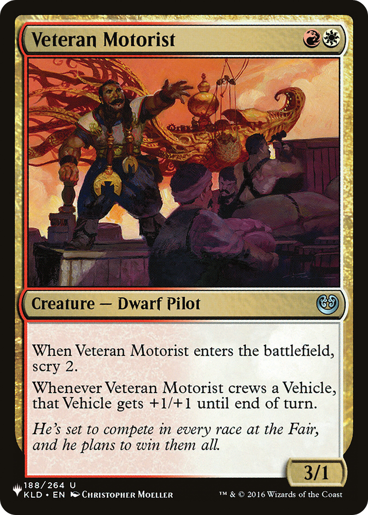 Veteran Motorist (PLIST-715) - The List - Premium MTG Single from Wizards of the Coast - Just $0.08! Shop now at Game Crave Tournament Store