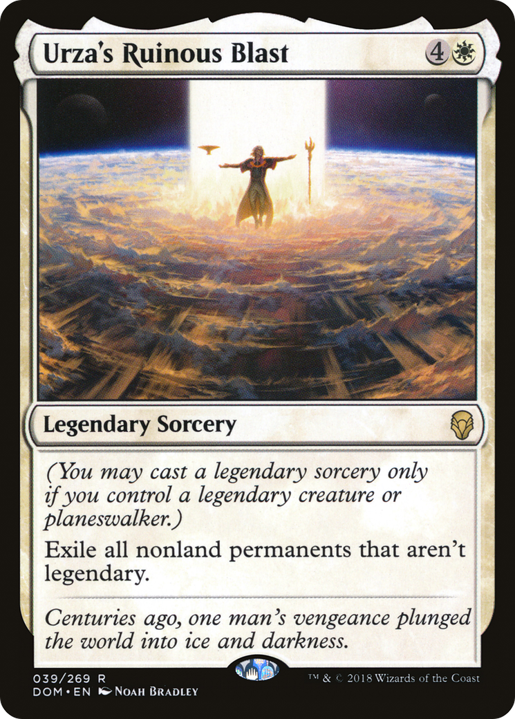 Urza's Ruinous Blast (DOM-039) - Dominaria Foil - Premium MTG Single from Wizards of the Coast - Just $0.89! Shop now at Game Crave Tournament Store