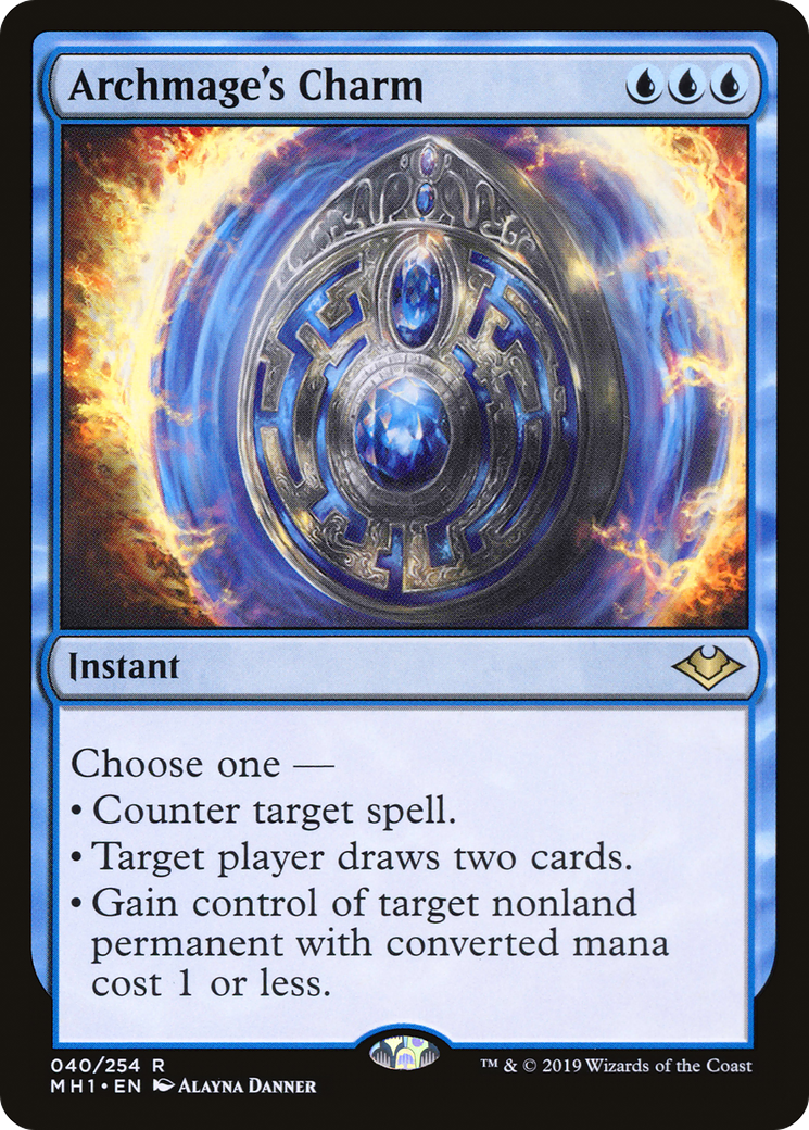 Archmage's Charm (MH1-040) - Modern Horizons - Premium MTG Single from Wizards of the Coast - Just $0.32! Shop now at Game Crave Tournament Store