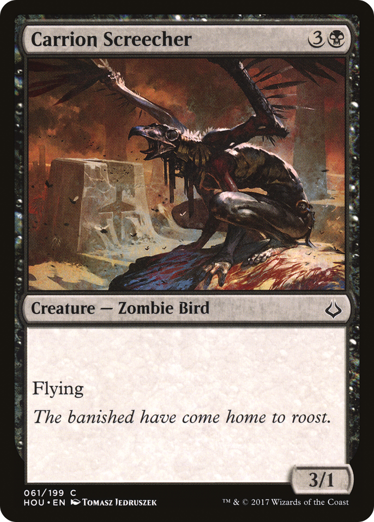 Carrion Screecher (HOU-061) - Hour of Devastation Foil - Premium MTG Single from Wizards of the Coast - Just $0.08! Shop now at Game Crave Tournament Store