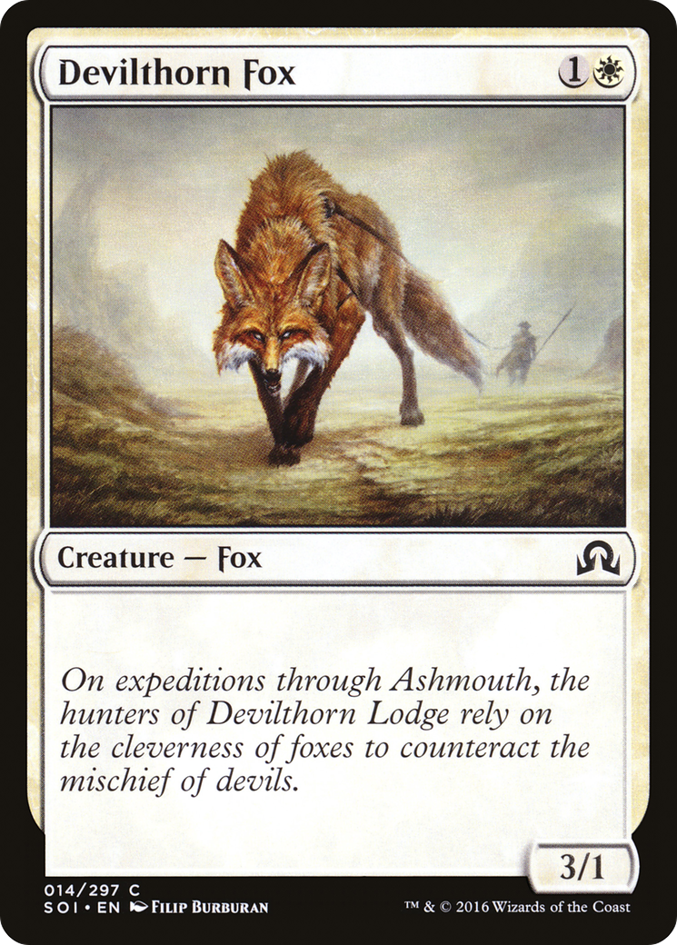 Devilthorn Fox (SOI-014) - Shadows over Innistrad Foil - Premium MTG Single from Wizards of the Coast - Just $0.08! Shop now at Game Crave Tournament Store