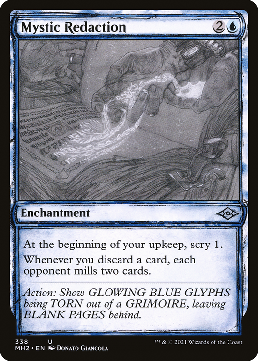 Mystic Redaction (MH2-338) - Modern Horizons 2: (Showcase) - Premium MTG Single from Wizards of the Coast - Just $0.25! Shop now at Game Crave Tournament Store
