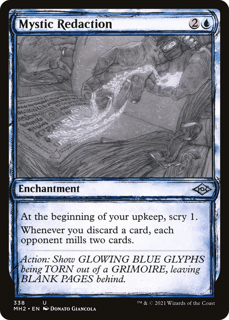 Mystic Redaction (MH2-338) - Modern Horizons 2: (Showcase) Foil - Premium MTG Single from Wizards of the Coast - Just $0.25! Shop now at Game Crave Tournament Store