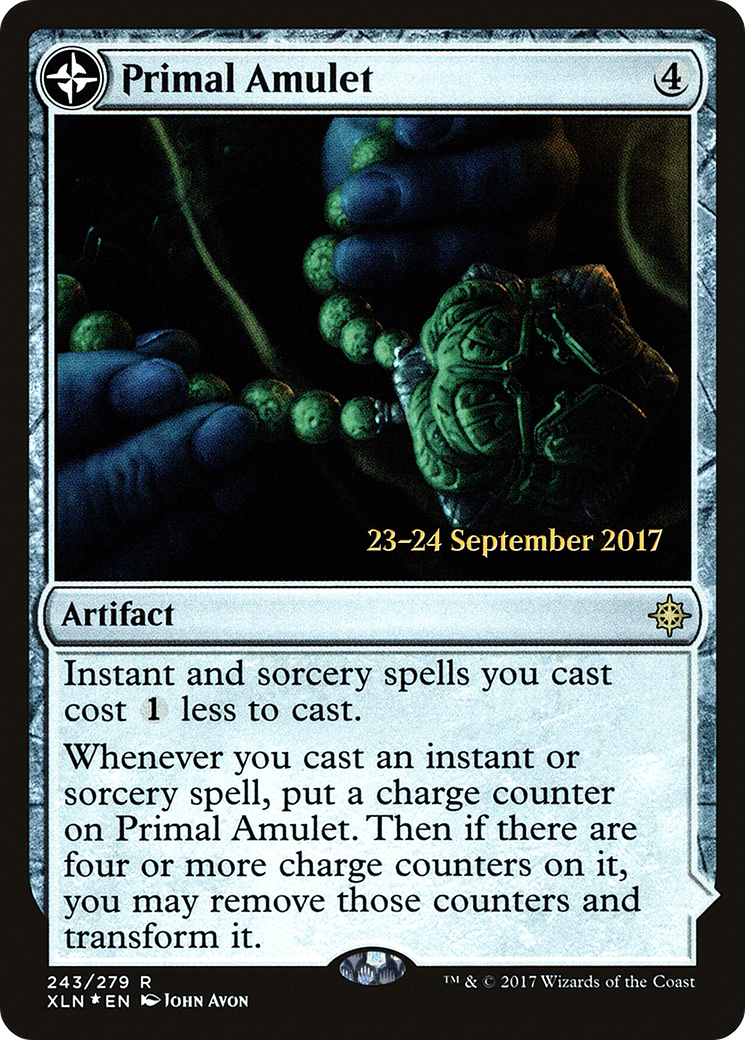 Primal Amulet // Primal Wellspring (PXLN-243S) - Ixalan Promos: (compasslanddfc) Foil - Premium MTG Single from Wizards of the Coast - Just $4.36! Shop now at Game Crave Tournament Store
