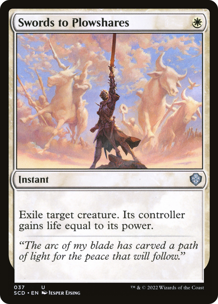 Swords to Plowshares (SCD-037) - Starter Commander Decks - Premium MTG Single from Wizards of the Coast - Just $0.27! Shop now at Game Crave Tournament Store