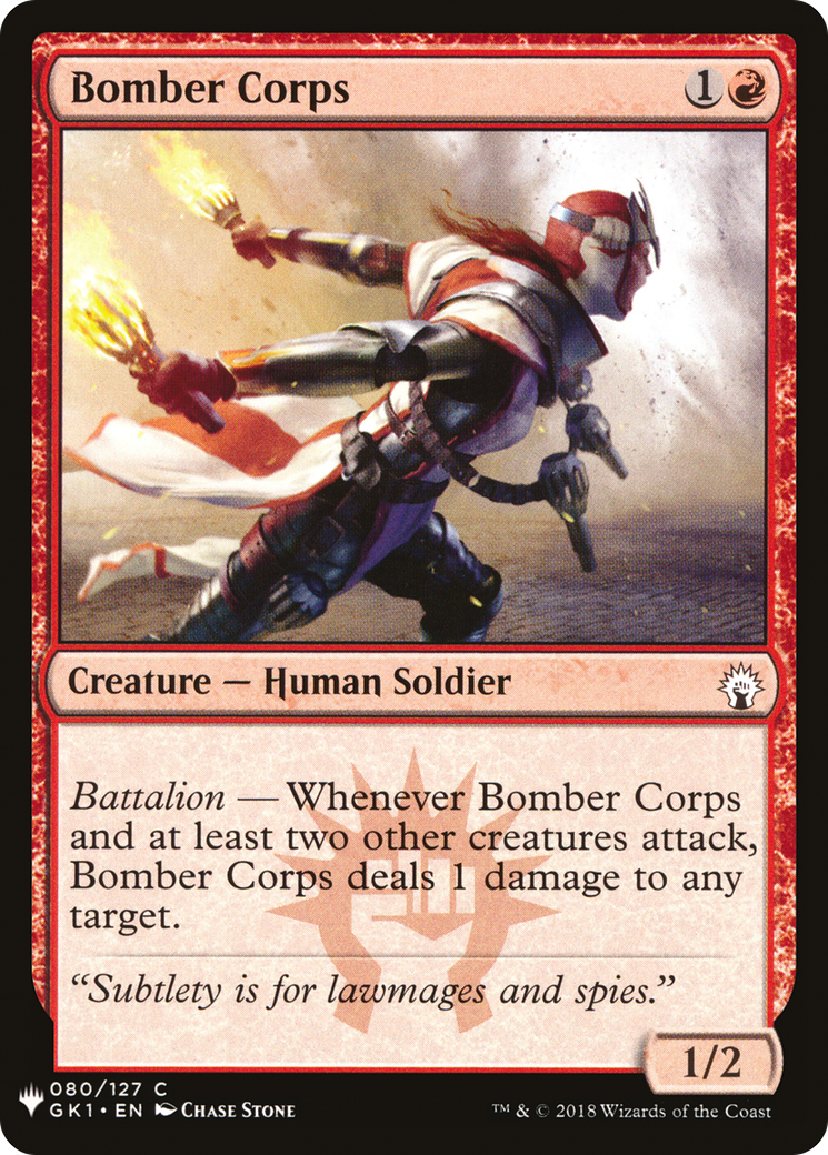 Bomber Corps (MB1-868) - Mystery Booster - Premium MTG Single from Wizards of the Coast - Just $0.08! Shop now at Game Crave Tournament Store