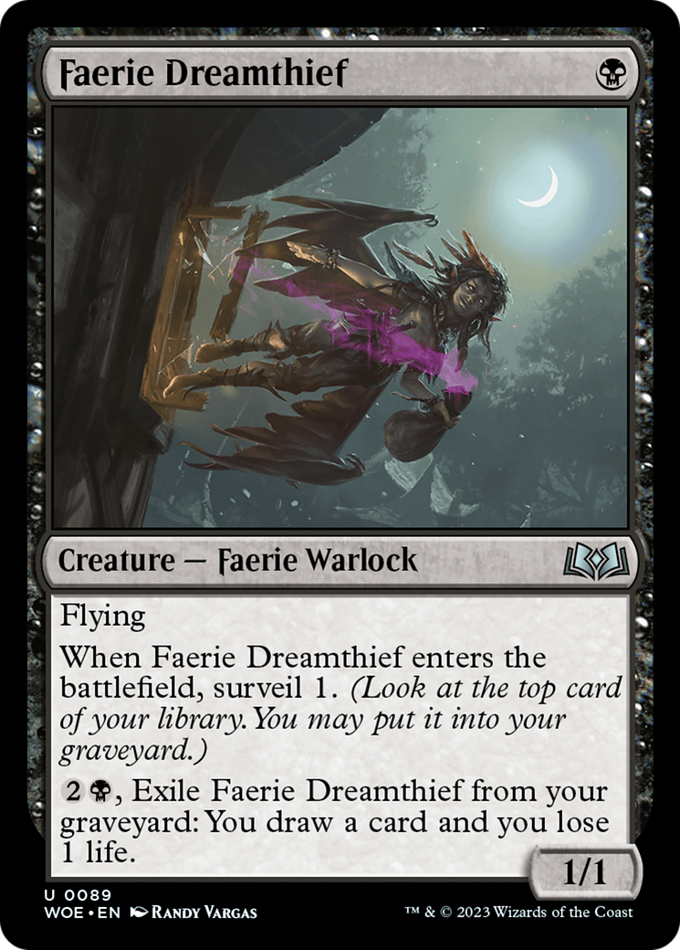 Faerie Dreamthief (WOE-089) - Wilds of Eldraine Foil - Premium MTG Single from Wizards of the Coast - Just $0.08! Shop now at Game Crave Tournament Store