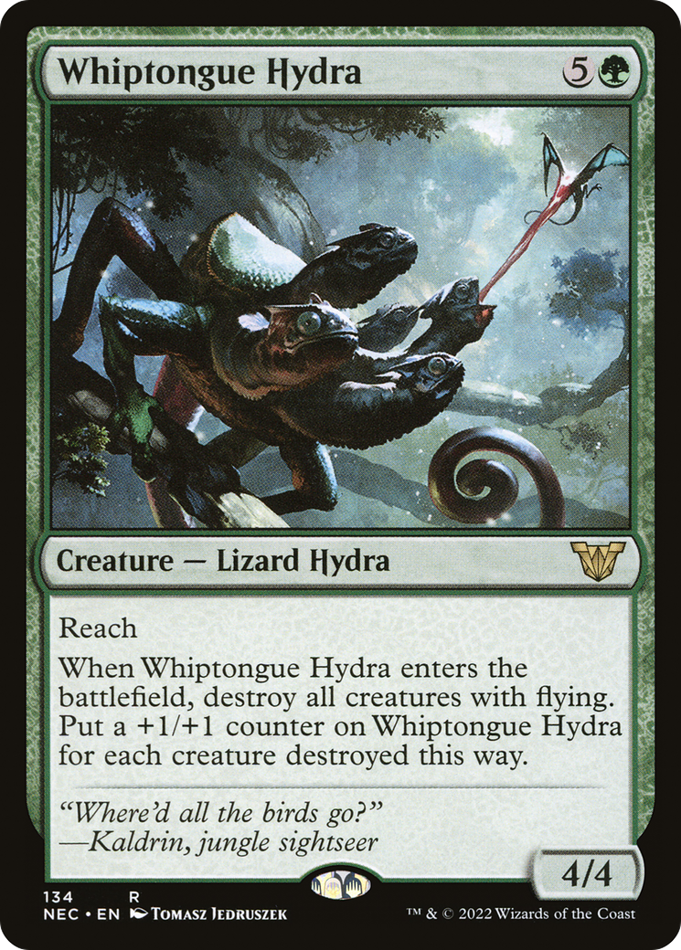 Whiptongue Hydra (NEC-134) - Neon Dynasty Commander - Premium MTG Single from Wizards of the Coast - Just $0.17! Shop now at Game Crave Tournament Store