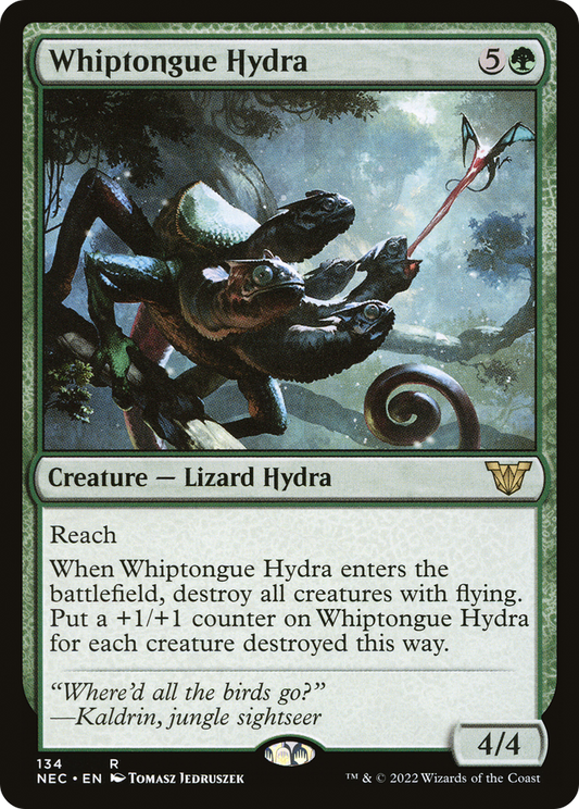 Whiptongue Hydra (NEC-134) - Neon Dynasty Commander - Premium MTG Single from Wizards of the Coast - Just $0.17! Shop now at Game Crave Tournament Store