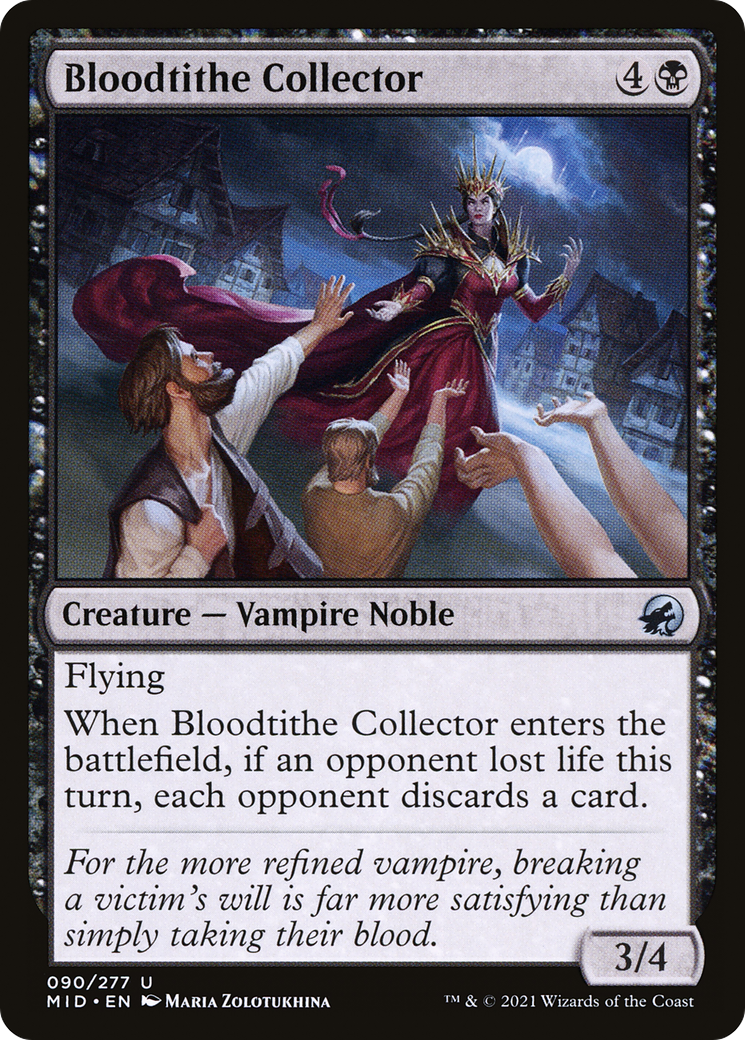 Bloodtithe Collector (MID-090) - Innistrad: Midnight Hunt - Premium MTG Single from Wizards of the Coast - Just $0.08! Shop now at Game Crave Tournament Store