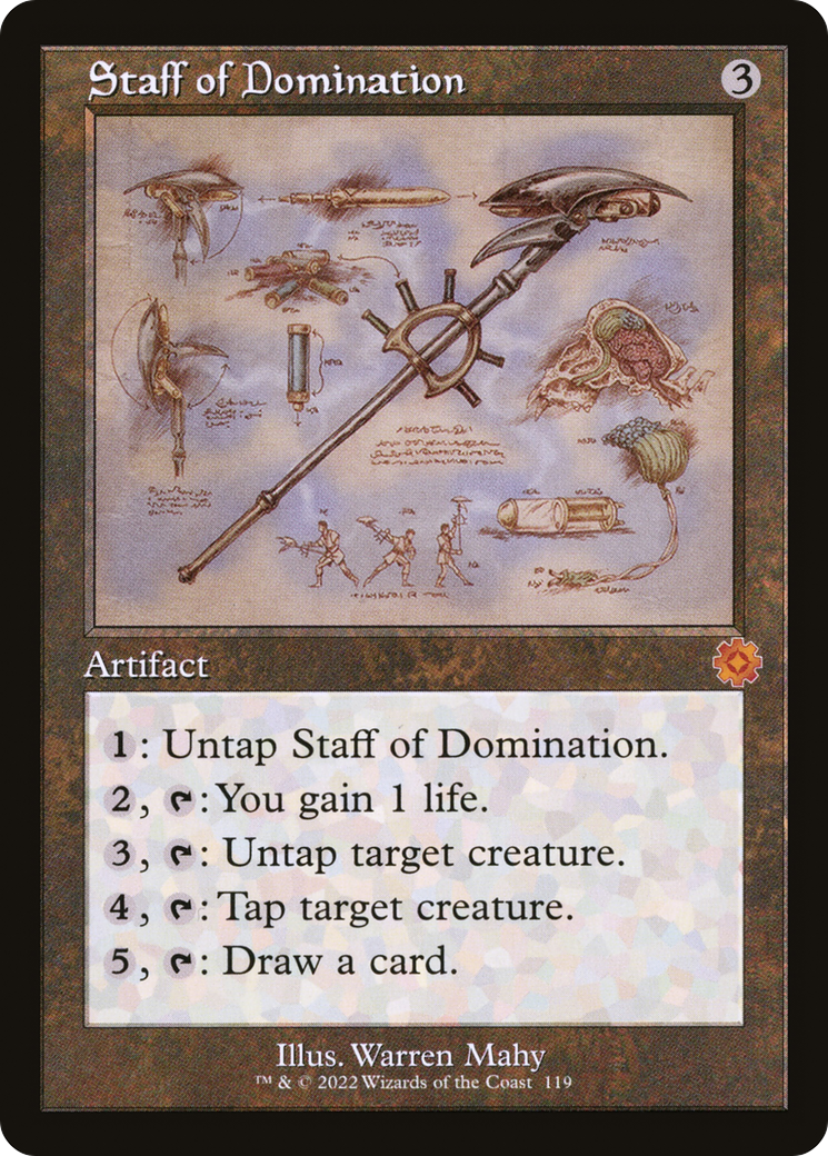 Staff of Domination (BRR-119) - The Brothers' War Retro Artifacts - Premium MTG Single from Wizards of the Coast - Just $1.54! Shop now at Game Crave Tournament Store