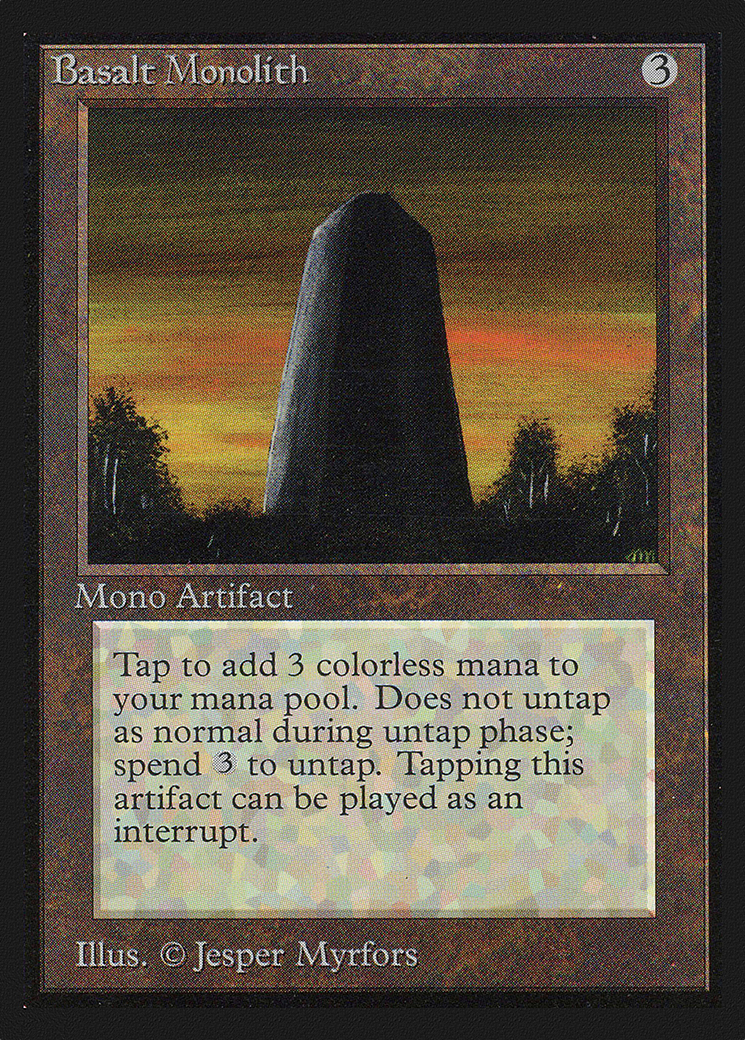 Basalt Monolith (CEI-232) - Intl. Collectors' Edition - Premium MTG Single from Wizards of the Coast - Just $2.81! Shop now at Game Crave Tournament Store