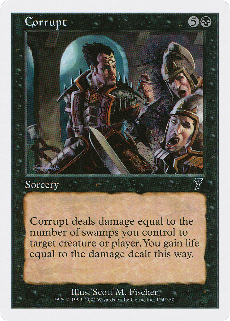 Corrupt (7ED-124) - Seventh Edition - Premium MTG Single from Wizards of the Coast - Just $0.08! Shop now at Game Crave Tournament Store
